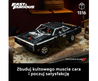 LEGO TECHNIC 42231 Samochód Fast and Furious Dodge Charger R/T - 1529761 - zdjęcie 4